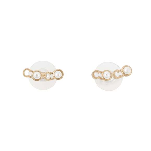 CHANEL Authentic Gold Pearl Earrings